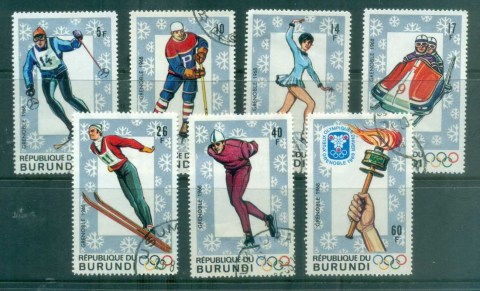 Burundi 1968 Winter Olympics Grenoble