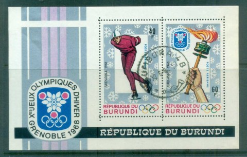 Burundi 1968 Winter Olympics Grenoble MS