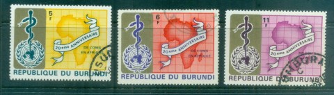 Burundi 1969 WHO 20th Anniv. In Africa