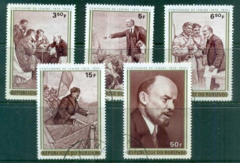 Burundi 1970 Lenin's Birth Cent