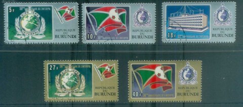 Burundi 1973 INTERPOL 50th Anniv.