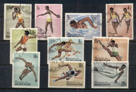 Burundi-1964-Summer-Olympics-Tokyo-CTO