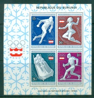 Burundi-1976-Innsbruck-Winter-Olympics-MS-MUH-lot81700