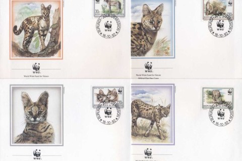 Burundi-1992 WWF Serval FDC