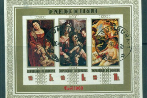 Burundi-1969 Xmas, Paintings by Rubens MS