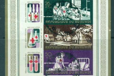 Burundi-1969 Red Cross IMPERF MS