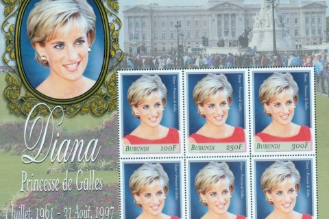 Burundi-1998 Princess Diana in Memoriam, Buckinhgam Palace MS