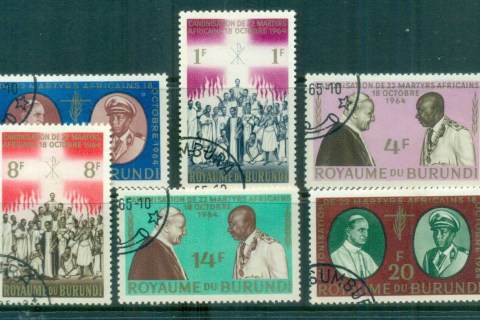 Burundi-1964 Canonization of 22 African Martyrs
