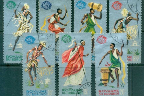 Burundi-1964 Dancers & Drummers (silver)