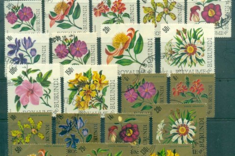 Burundi-1966 Flowers