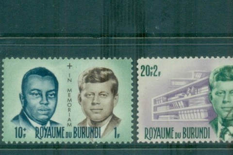 Burundi-1966 JFK Kennedy, Prince Rwagasore