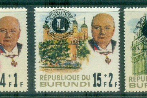 Burundi-1967 Winston Churchill Opt Lions Club Intl.