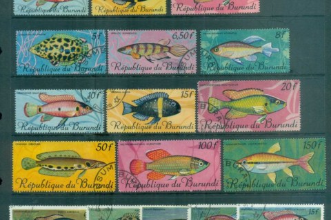 Burundi-1967 Tropical Fish