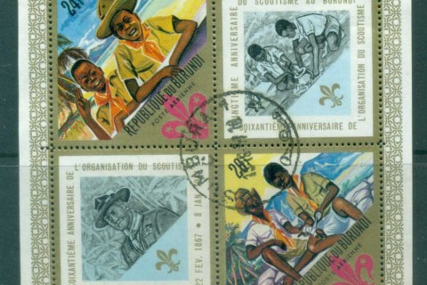 Burundi-1967 Boy Scouts 60th Anniv. MS
