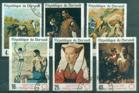 Burundi-1967 Montreal Expo, Paintings