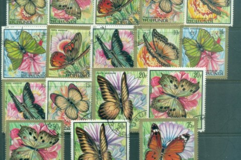 Burundi-1968 Flowers & Butterflies