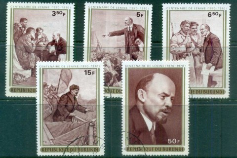 Burundi-1970 Lenin's Birth Cent