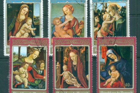 Burundi-1972 Xmas Paintings