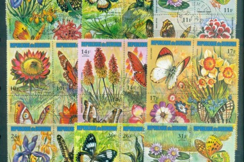 Burundi-1973 Flowers, Insects, Butterflies