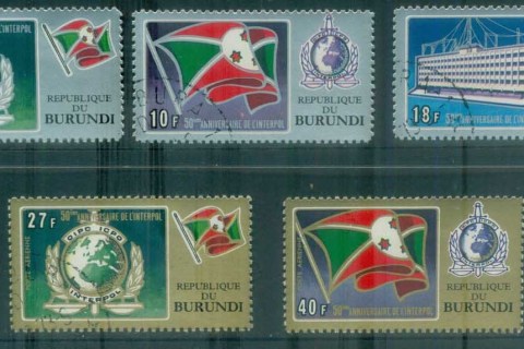 Burundi-1973 INTERPOL 50th Anniv.