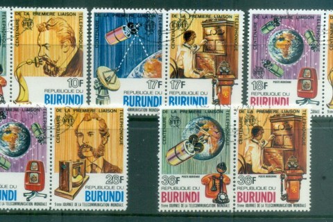Burundi-1977 Telephone Cent., Alexander Graham Bell