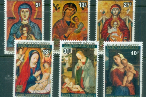 Burundi-1977 Xmas Paintings