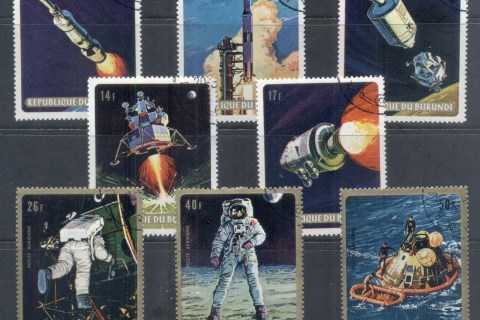 Burundi-1969 Space Exploration, Moon Landing