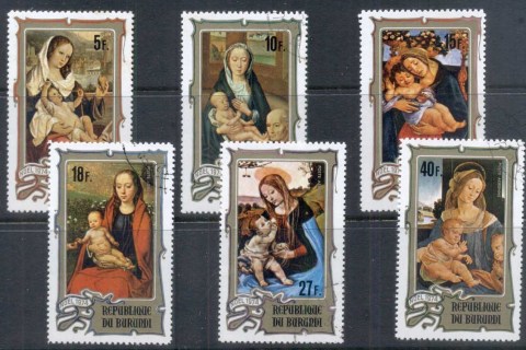 Burundi-1974 Xmas, Paintings, Madonna