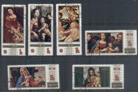 Burundi-1969 Xmas, Paintings, Madonna