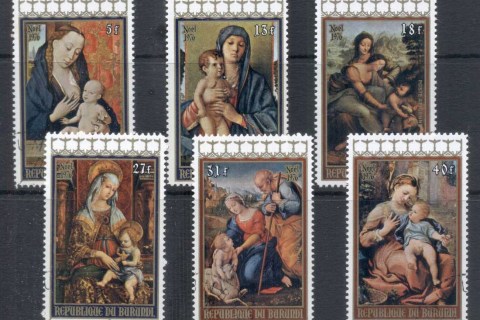 Burundi-1976 Xmas, Paintings, Madonna