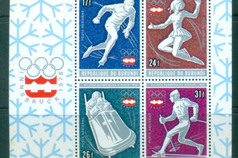 Burundi-1976-Innsbruck-Winter-Olympics-MS-MUH-lot81700