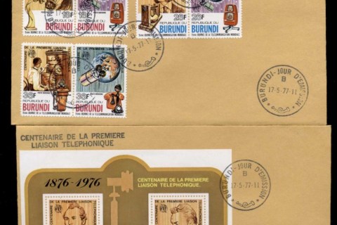 Burundi-1976-Telephone-Centenary