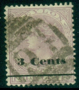 Ceylon-1882-QV-Portrait-3c-on-4c-lilac-rose-FU