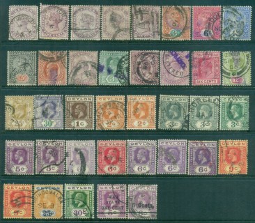 Ceylon-1890s-on-Assorted-Oddments-FU-lot82485