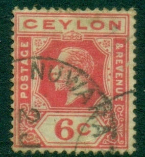 Ceylon-1912-25-KGV-Portrait-6c-carmine-FU_1