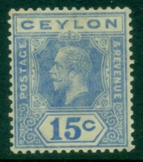 Ceylon-1921-33-KGV-Portrait-15c-ultramarine-MLH