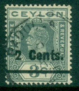 Ceylon-1926-KGV-Portrait-2c-on-3c-slate-FU