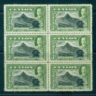 Ceylon-1933-36-KGV-Adams-Peak-3c-Blk-6-MUH-lot82479