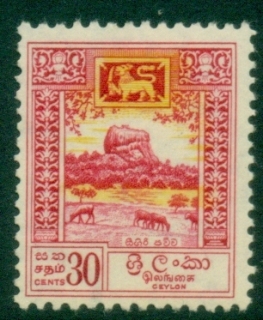 Ceylon-1958-59-30c-Sigiriya-MLH