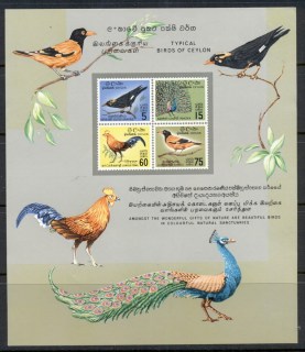 Ceylon-1964-Birds-of-Ceylon-MS-MUH