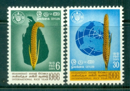 Ceylon-1966-FAO-Rice-MUH-lot82462