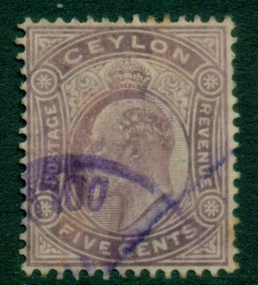 Ceylon-1903-05-KEVII-Portrait-5c-dull-lilac