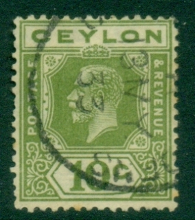 Ceylon-1921-33-KGV-Portrait-10c-olive-green