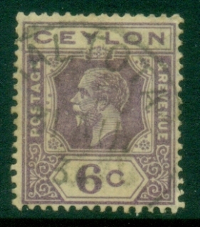 Ceylon-1921-33-KGV-Portrait-6c-violet