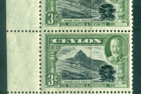 Ceylon-1935-36-KGV-Pictorial-3c-Adams-Peak