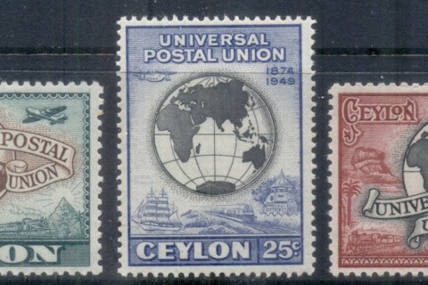 Ceylon-1949-UPU-75th-Anniversary