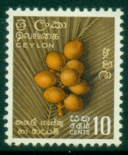 Ceylon-1958-59-10c-Coconuts