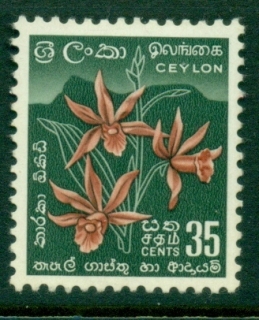 Ceylon-1958-59-35c-Flower-Orchid