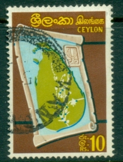 Ceylon-1964-69-Pictorial-10R-Map