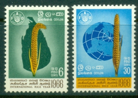 Ceylon-1966-FAO-FFH-International-Rice-Year